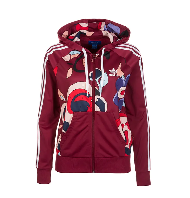 Adidas Originals Rita Ora TT Hooded "Art Games" (collegiate burgundy/white)