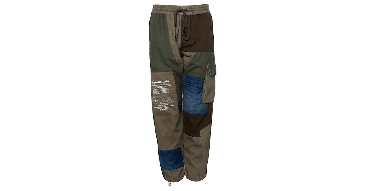 Autre Marque Reserva del taller, Pantalones cargo recortados Verde 