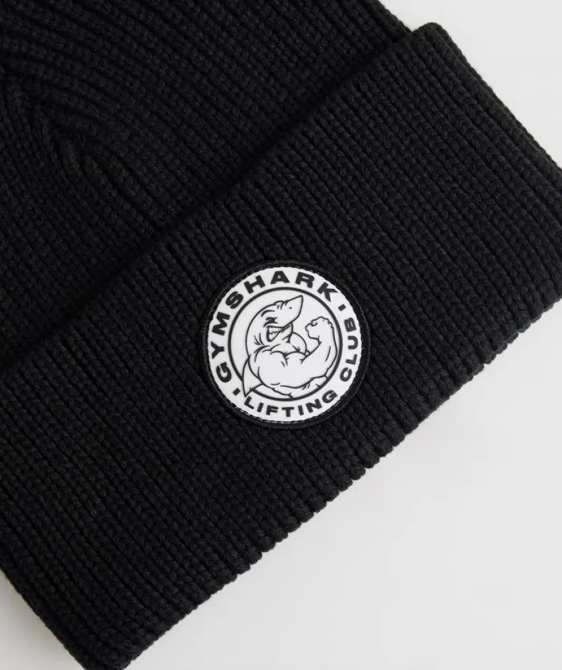 Beanies Gymshark Legacy Deep Cuff Beanie Negros | 170326-WUC