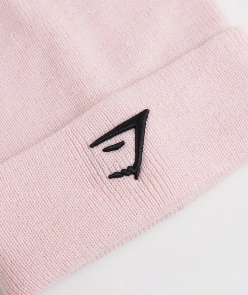 Beanies Gymshark Sharkhead Beanie Rosas | 346802-VGF