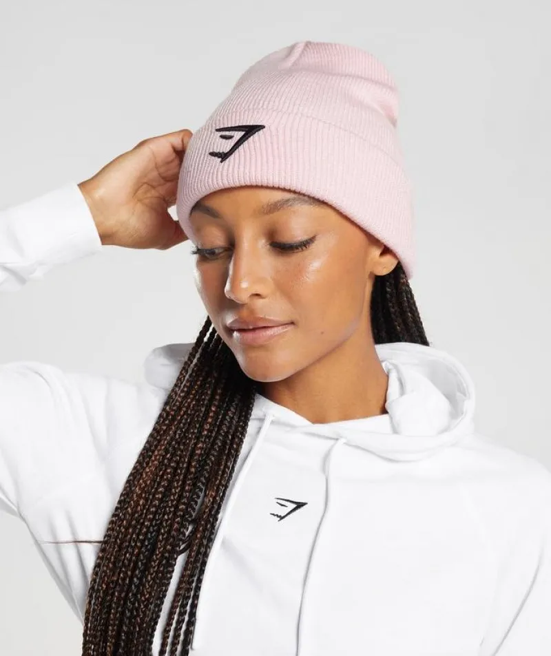 Beanies Gymshark Sharkhead Beanie Rosas | 346802-VGF