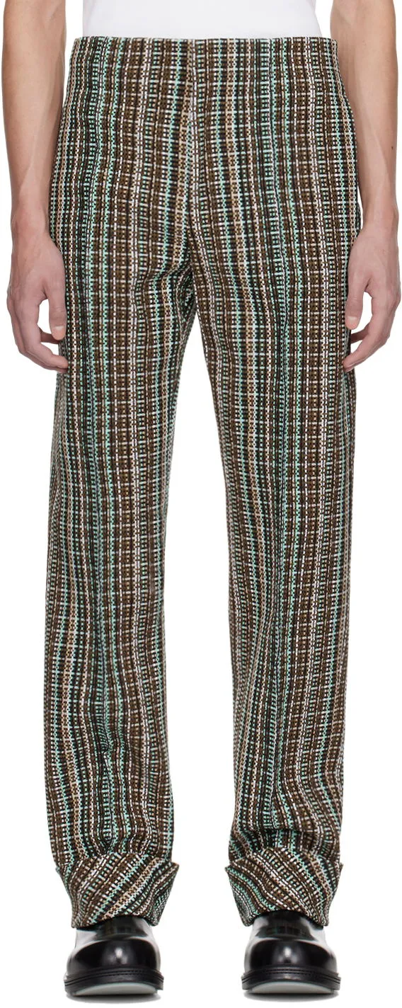 Bottega Veneta Check Trousers