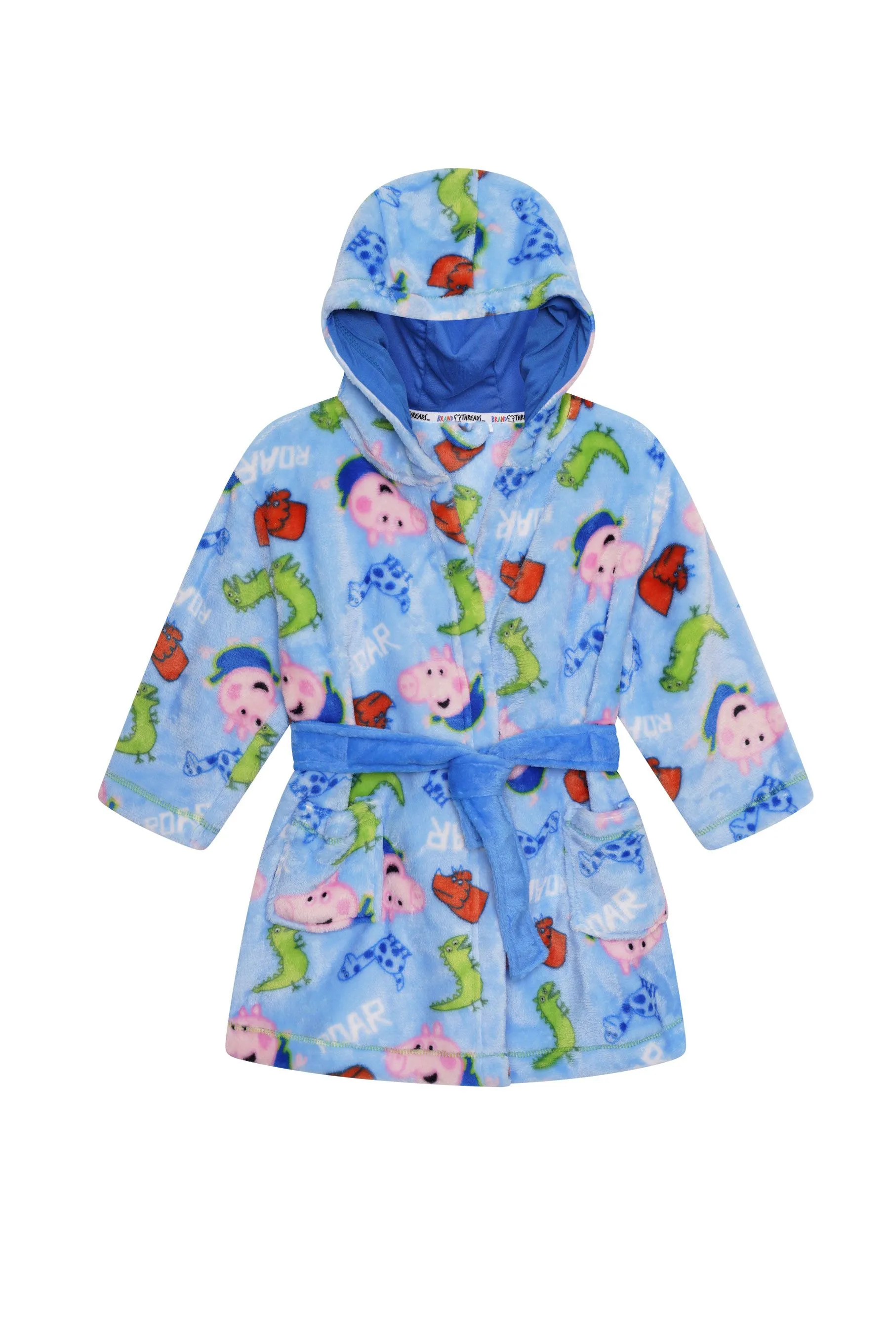 Brand Threads George Pig Boys Hooded Dressing Gown