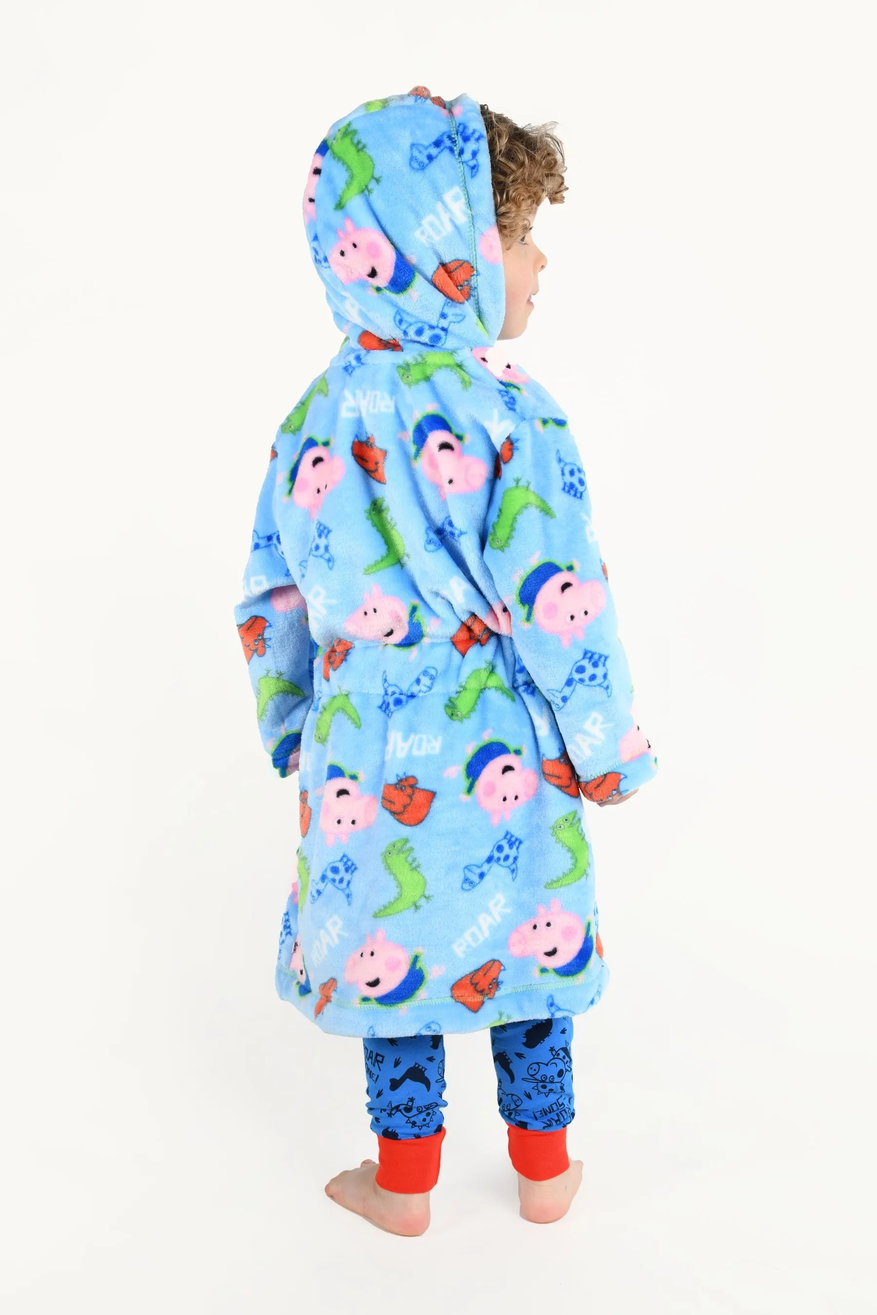 Brand Threads George Pig Boys Hooded Dressing Gown