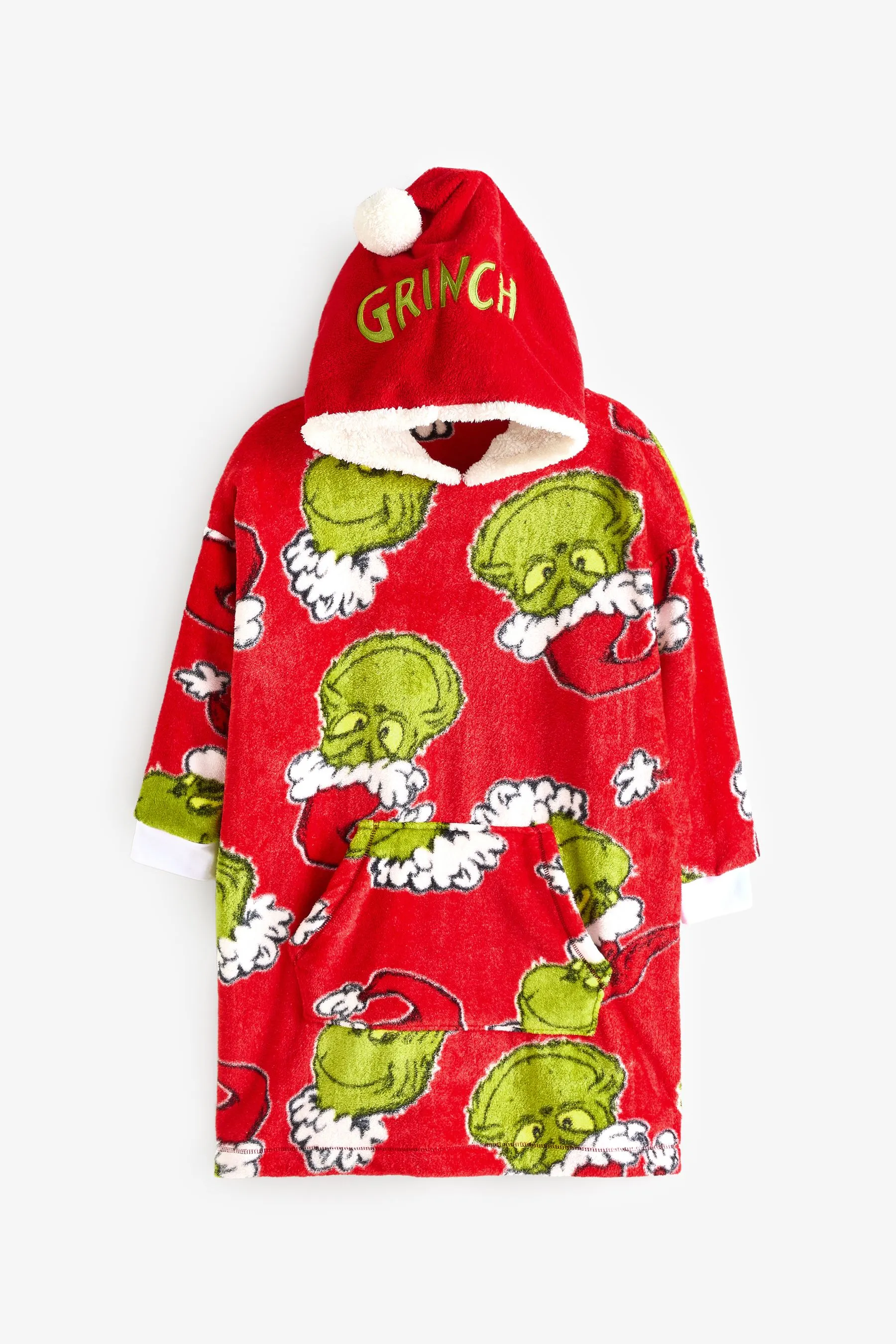 Brand Threads Grinch Hooded Blanket