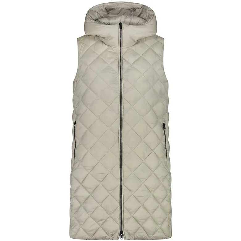 Campagnolo Long Hooded Vest with Diamond Quilting