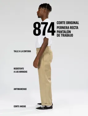 DIKIES Pantalon  874 Work Pant Rec  color khaki