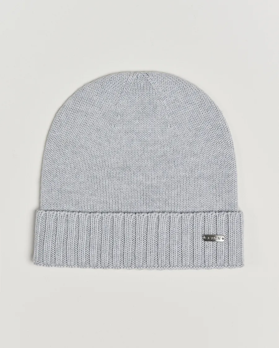 Eton Wool Beanie Light Grey