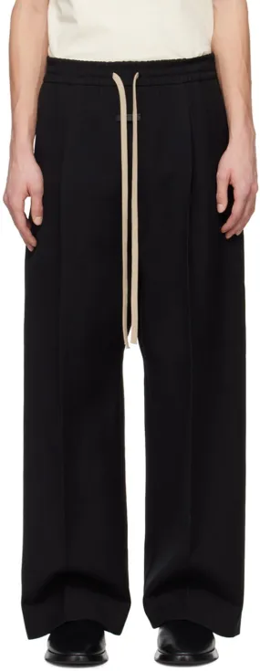 Fear of God Black Pleated Trousers