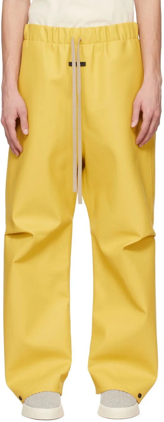 Fear of God Yellow Rubberized Trousers