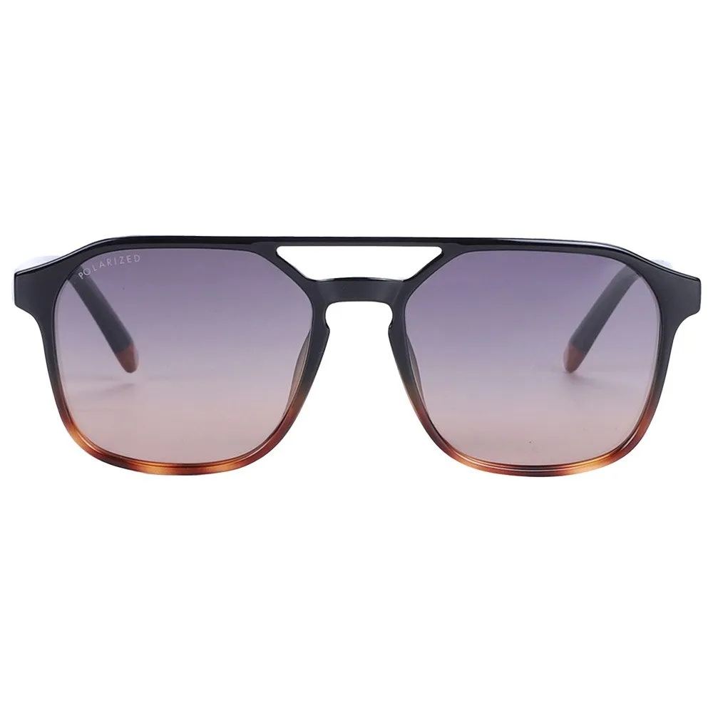 Gafas AZR Curtis Noire Ecaille Vernie Polarisant Brun Dégradé