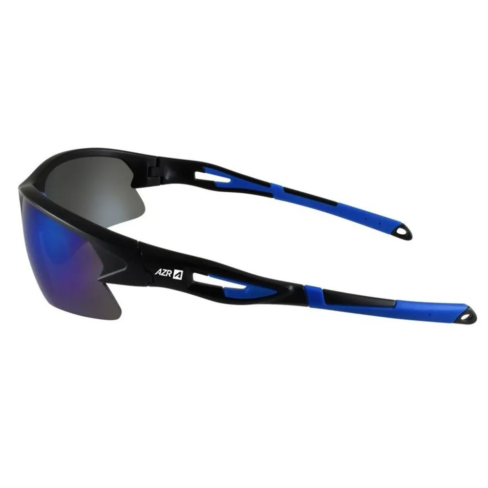 Gafas AZR Huez Noir Matte Bleu Blue Mirror