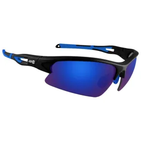 Gafas AZR Huez Noir Matte Bleu Blue Mirror