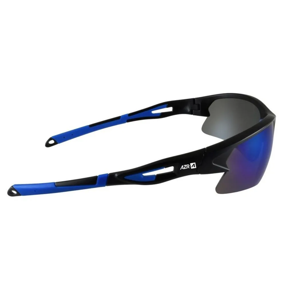 Gafas AZR Huez Noir Matte Bleu Blue Mirror