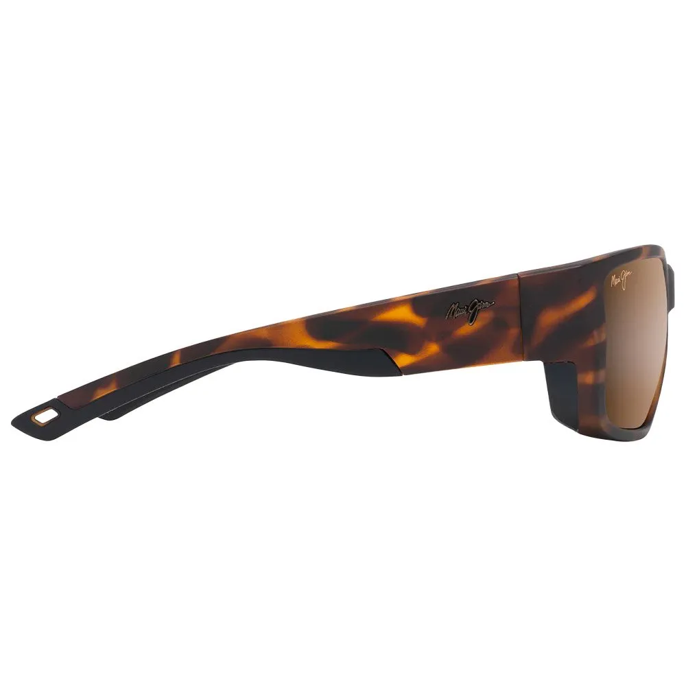 Gafas Maui Jim Amberjack Tortue Mate Hcl Bronze Mineral Superthin