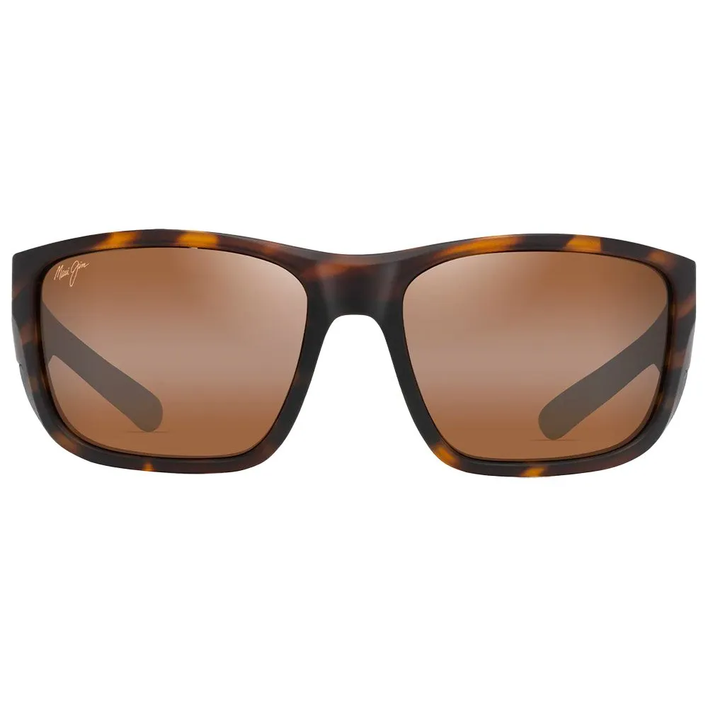 Gafas Maui Jim Amberjack Tortue Mate Hcl Bronze Mineral Superthin