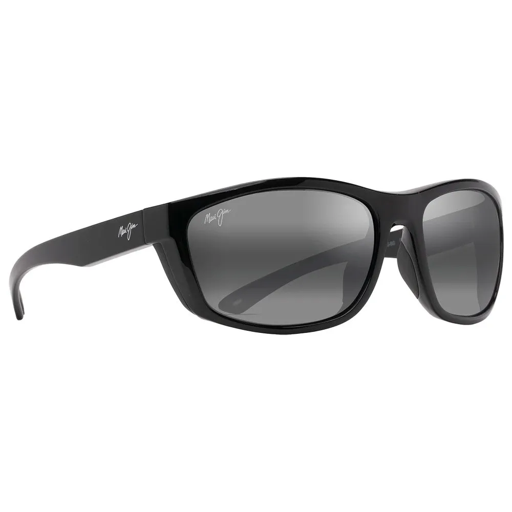 Gafas Maui Jim Nuu Landing Noir Brillant Gris Neutre Mineral Superthin