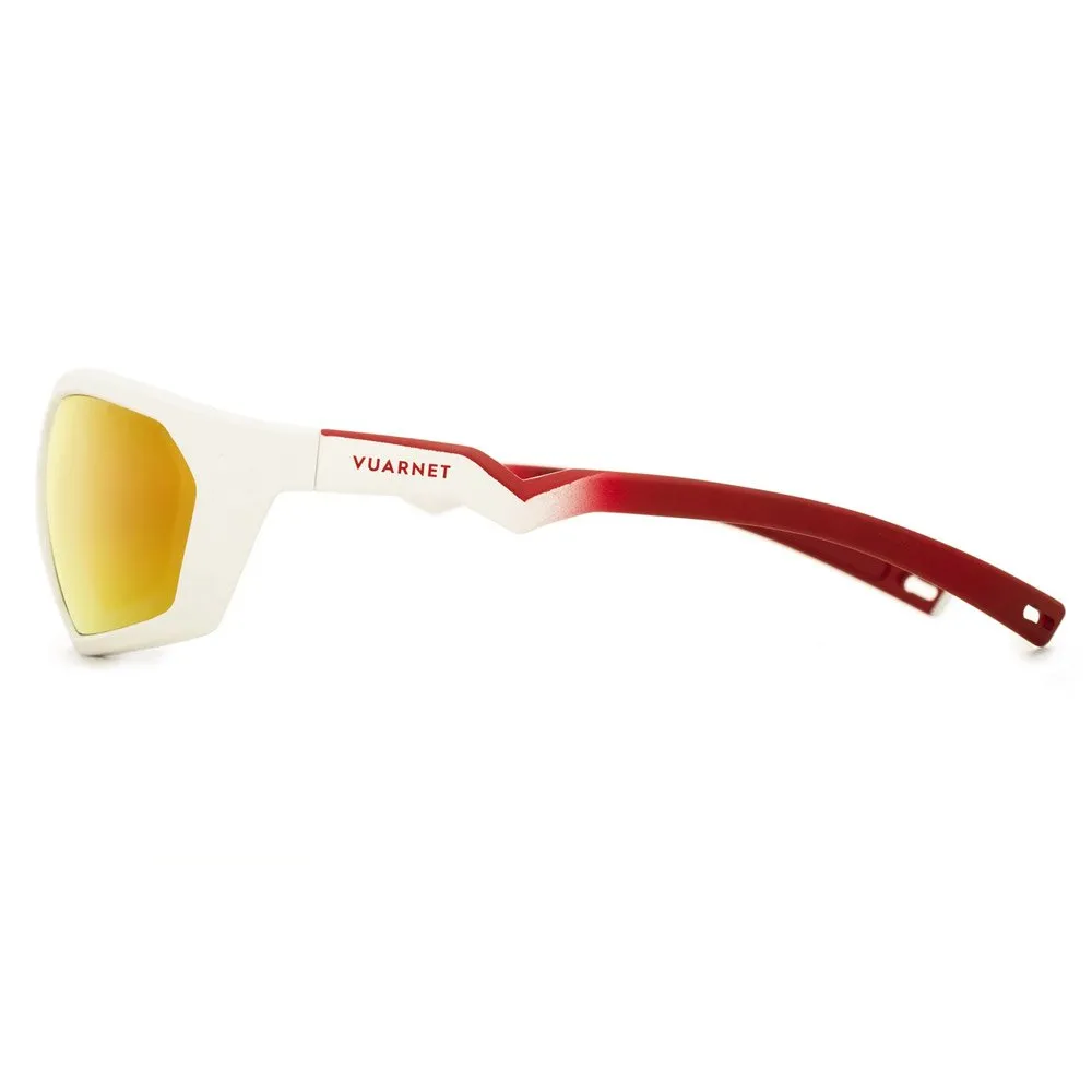 Gafas Vuarnet Air 2010 Large Blanc Mat Rouge Pure Grey Red Flashed