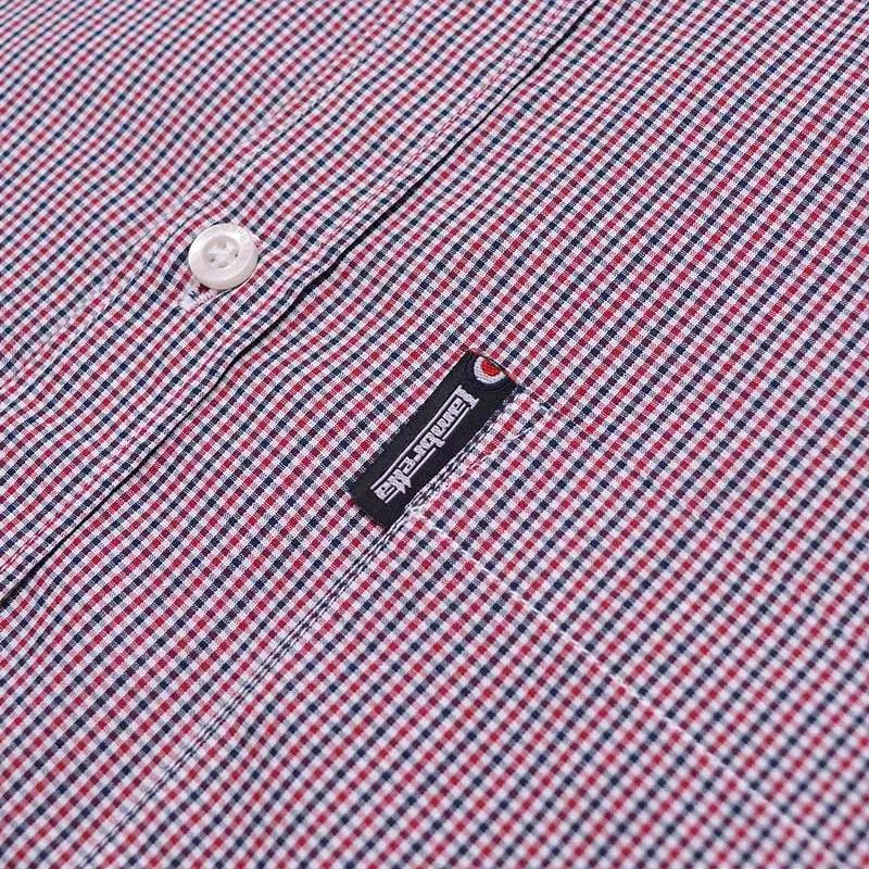 Lambretta Gingham Check Hombre Camisa de manga larga RWIS1384