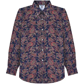 Lambretta Paisley Hombre Camisa de manga larga RWIS1380