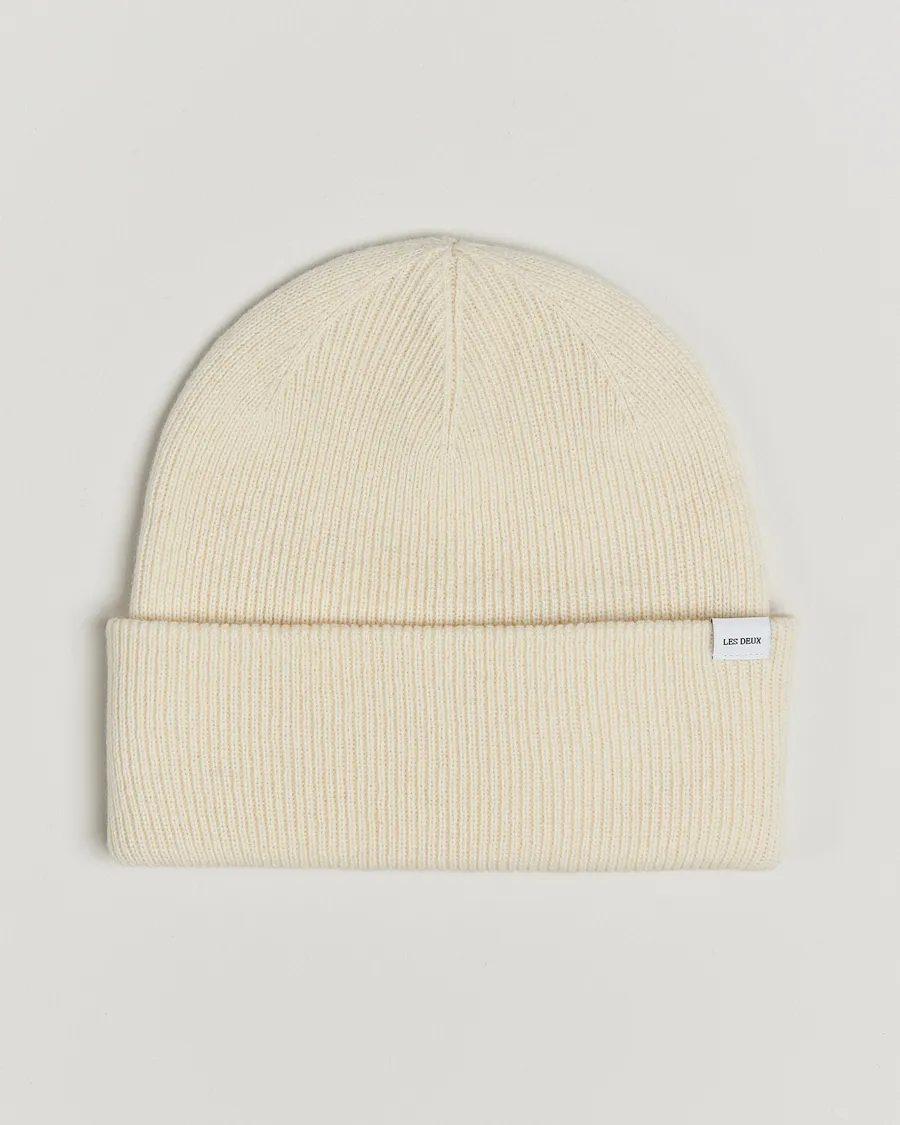 LES DEUX Wayne Wool Beanie Ivory