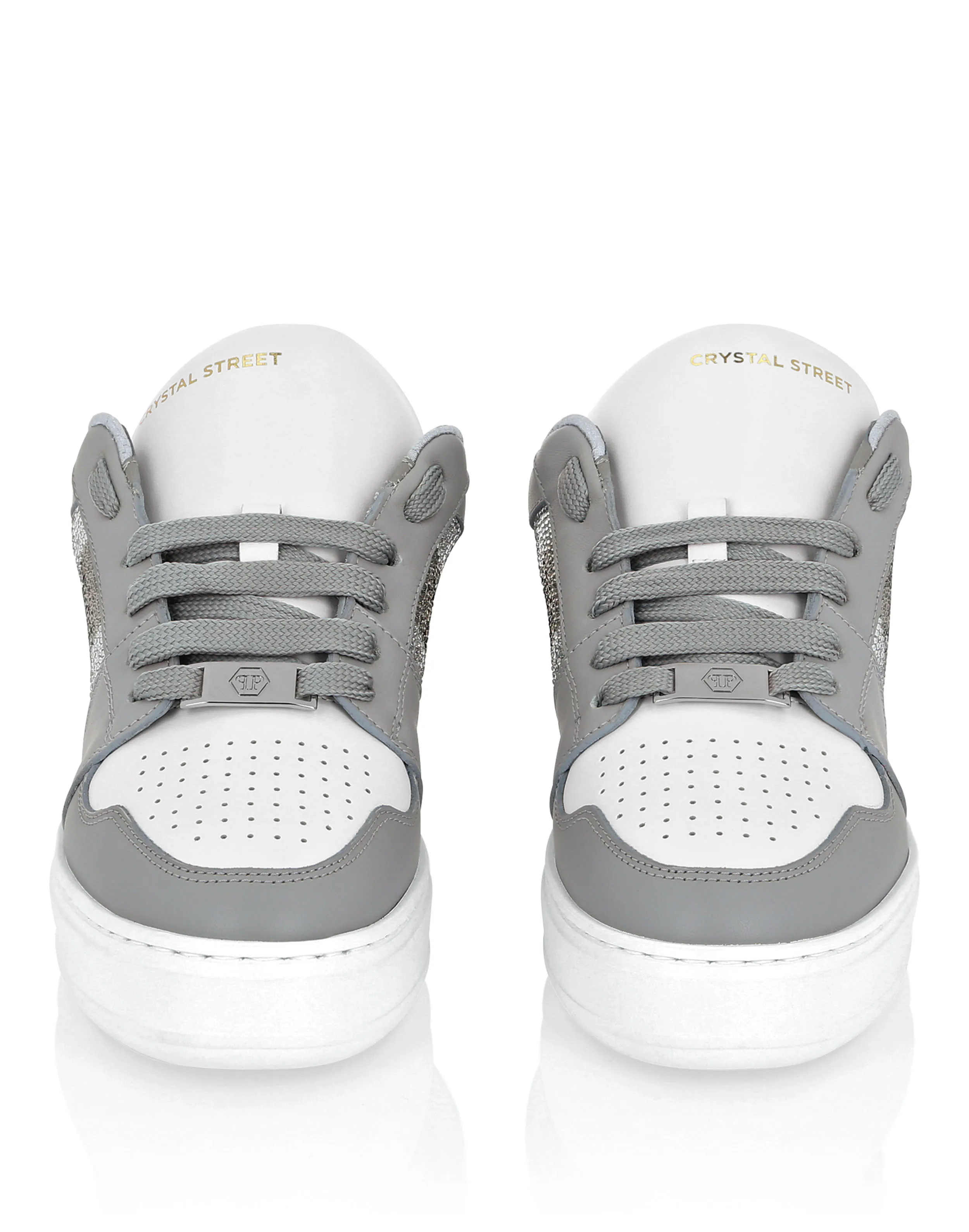 Lo-Top Crystal Leather Sneakers Skull&Bones