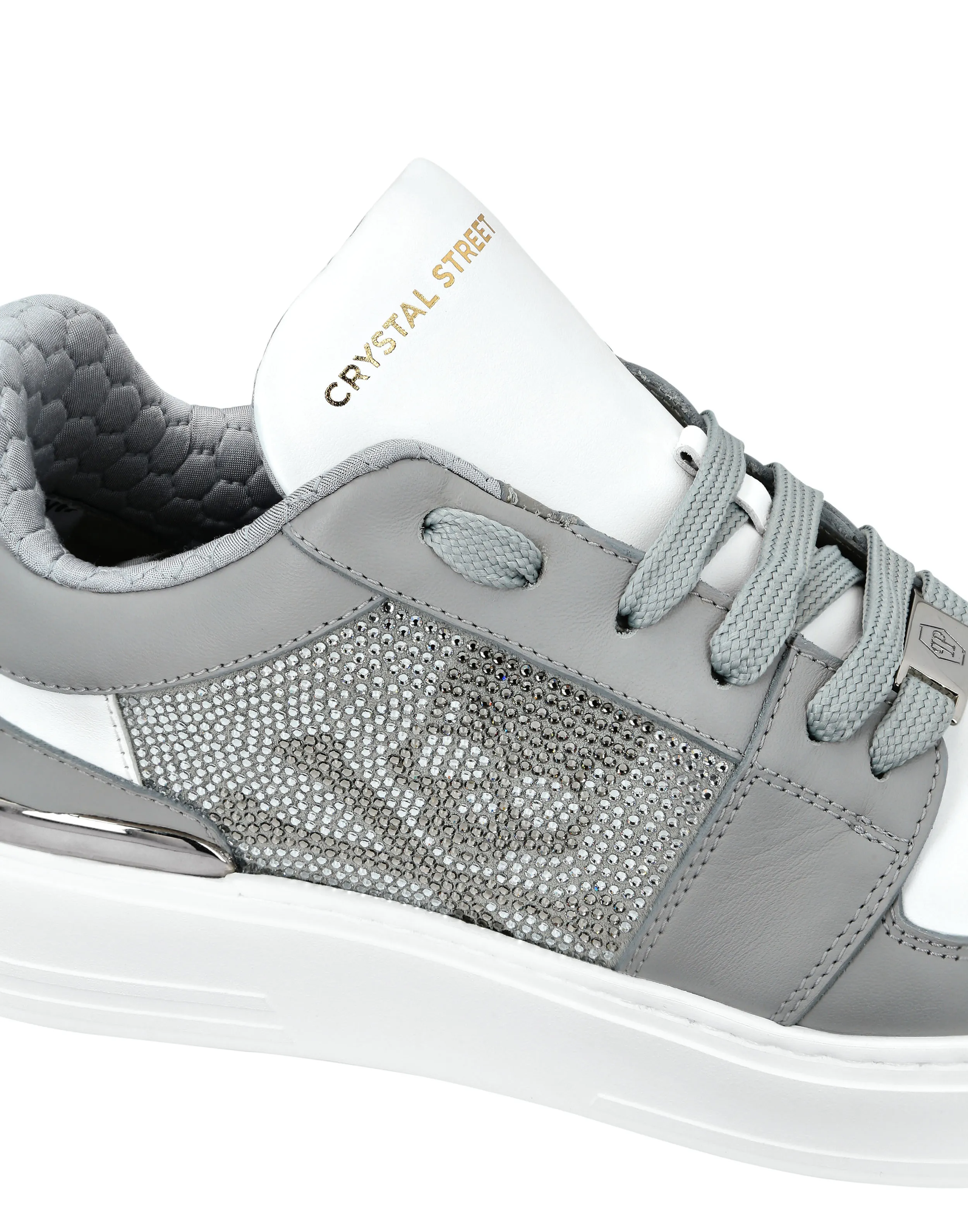 Lo-Top Crystal Leather Sneakers Skull&Bones