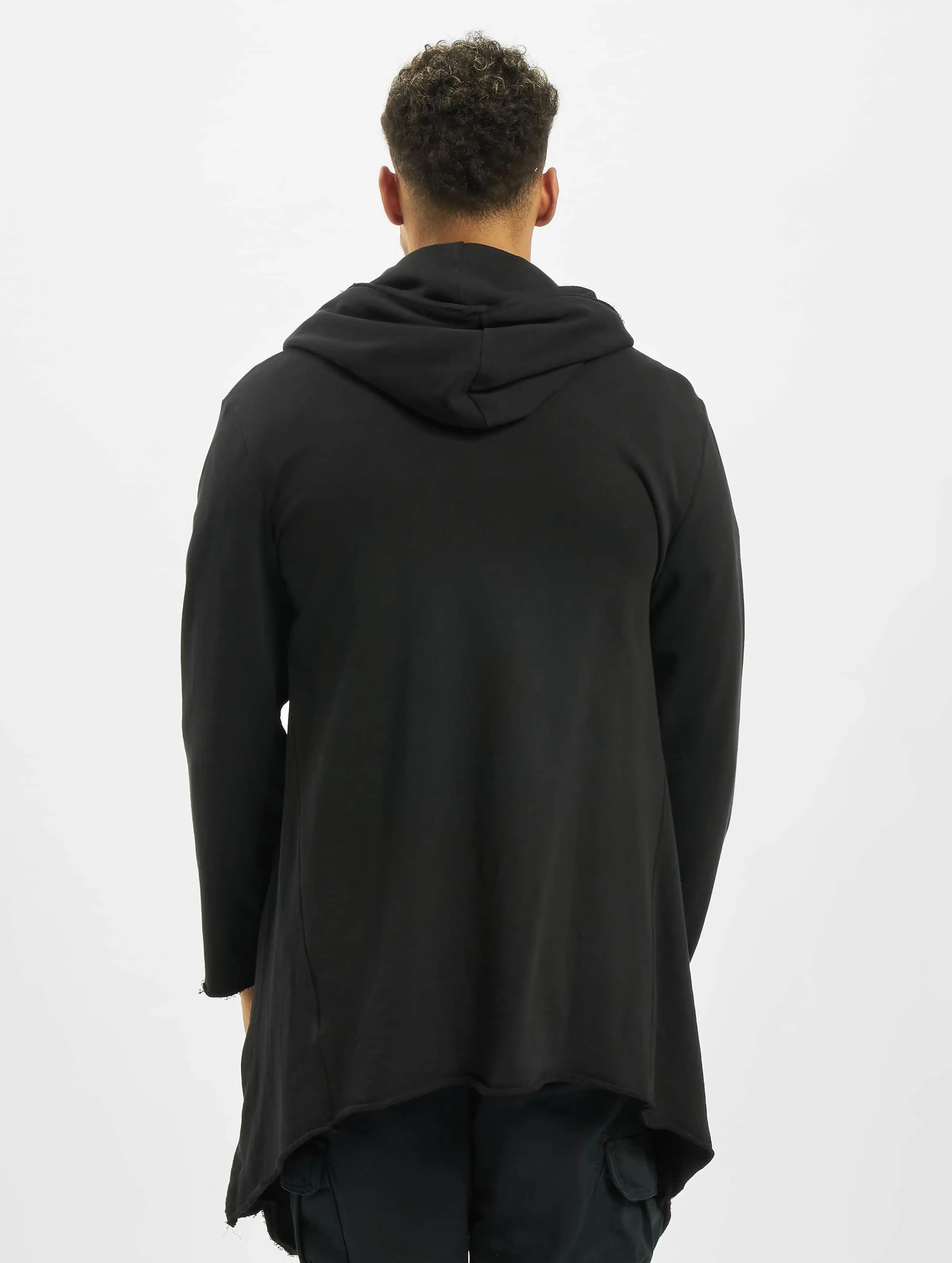 Long Hooded Open Edge