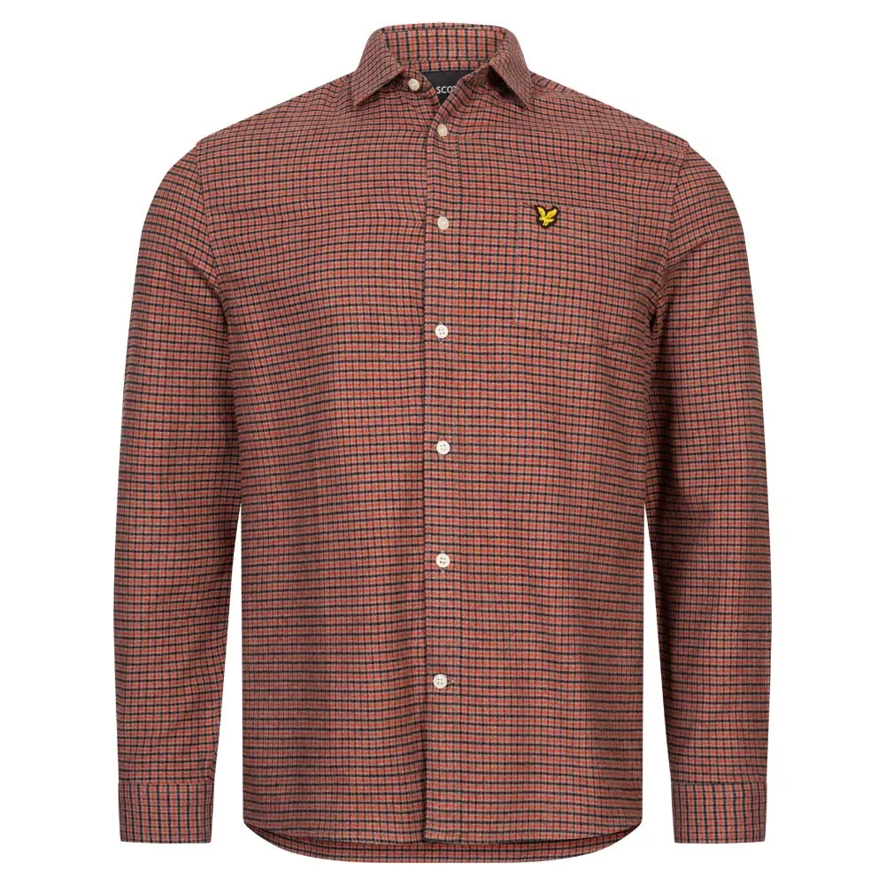 Lyle y Scott Brushed Cotton Hombre Camisa de manga larga LW1403V-W280