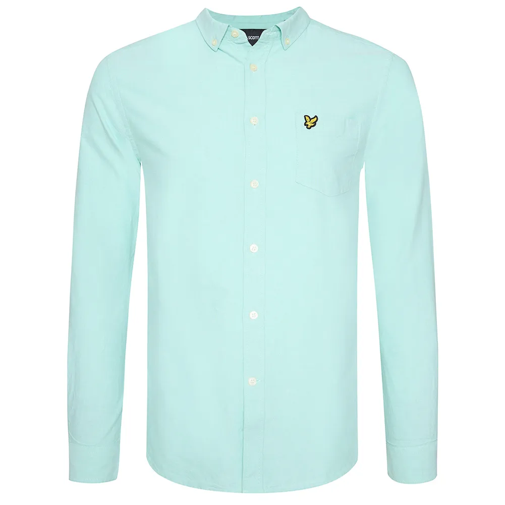 Lyle y Scott Light Weight Oxford Hombre Camisa de manga larga LW1302VTR-W391