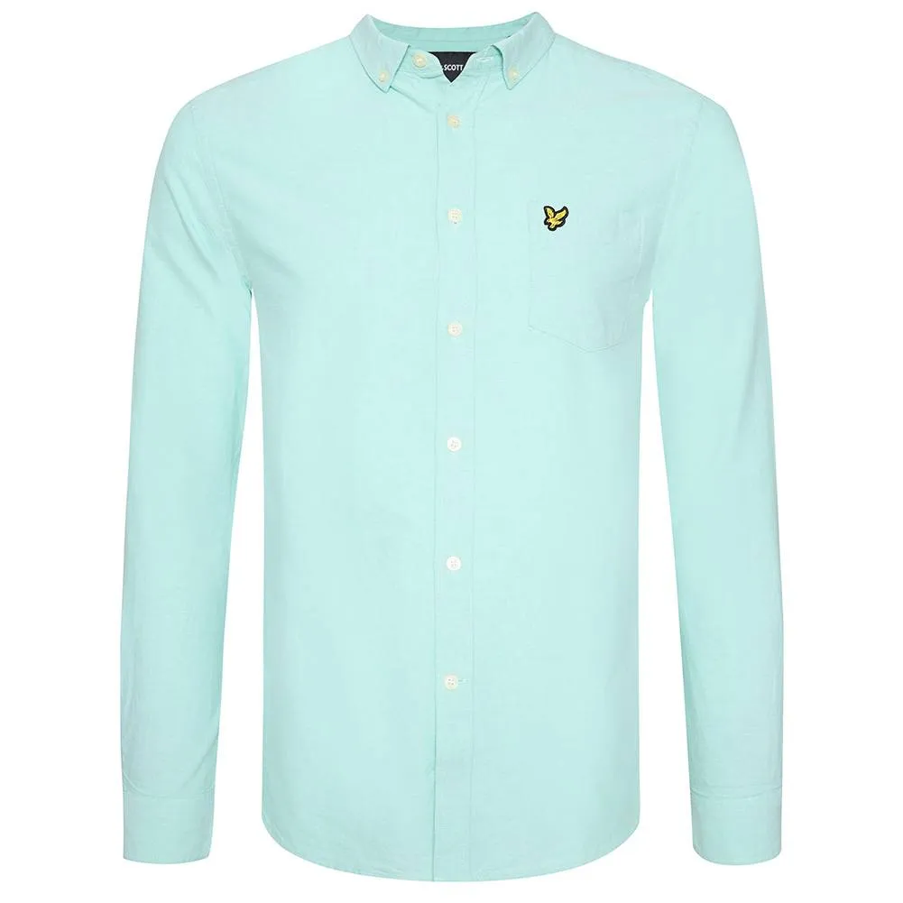 Lyle y Scott Light Weight Oxford Hombre Camisa de manga larga LW1302VTR-W391