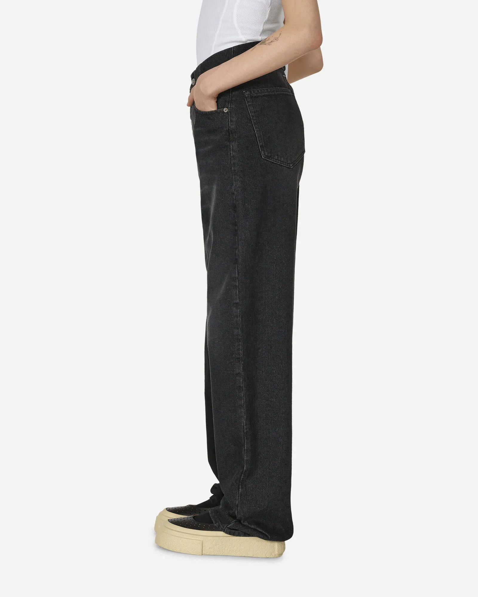 Maison Margiela Half and Half Denim Trousers Black