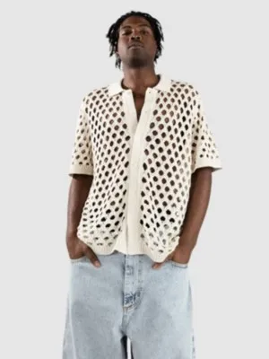 Monet Skateboards Reed Crochet Button Up Camisa