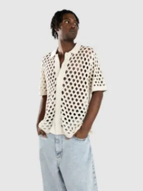 Monet Skateboards Reed Crochet Button Up Camisa