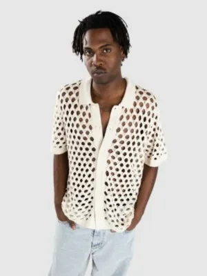 Monet Skateboards Reed Crochet Button Up Camisa