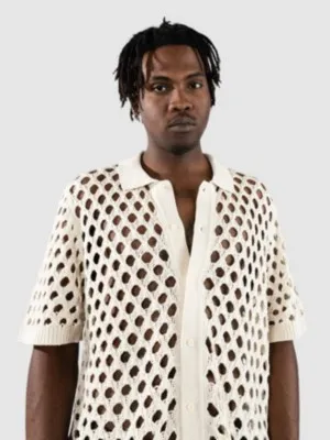 Monet Skateboards Reed Crochet Button Up Camisa