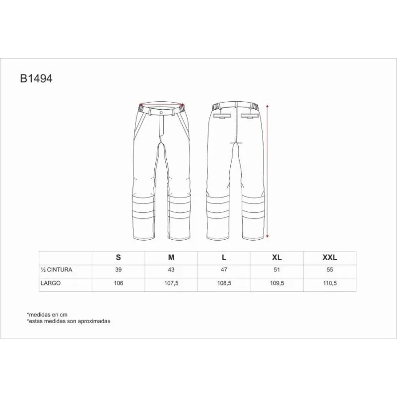 PANTALON IGNIFUGO WORKTEAM B1494