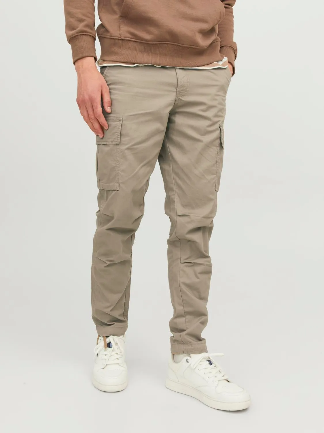 Pantalones cargo Corte carrot | Beige | Jack & Jones®