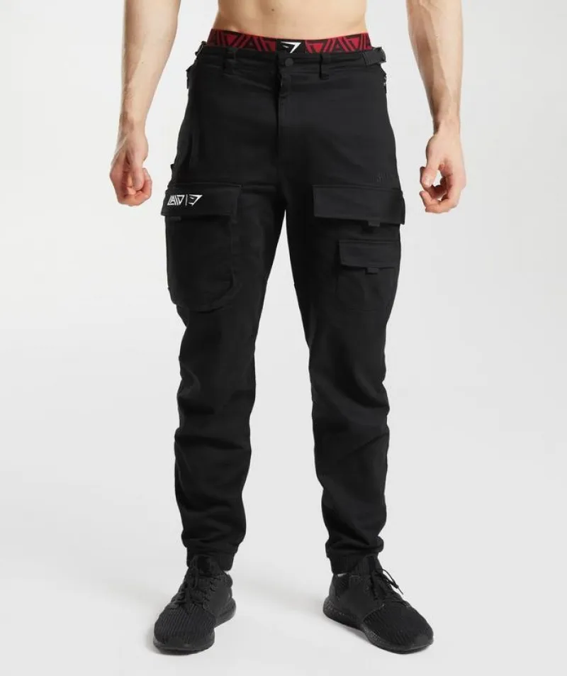 Pantalones Gymshark GS x David Laid Cargo Pants Negros | 295307-OHI