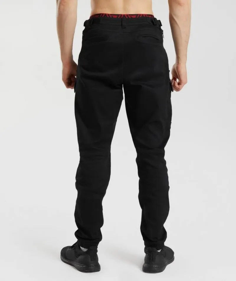 Pantalones Gymshark GS x David Laid Cargo Pants Negros | 295307-OHI