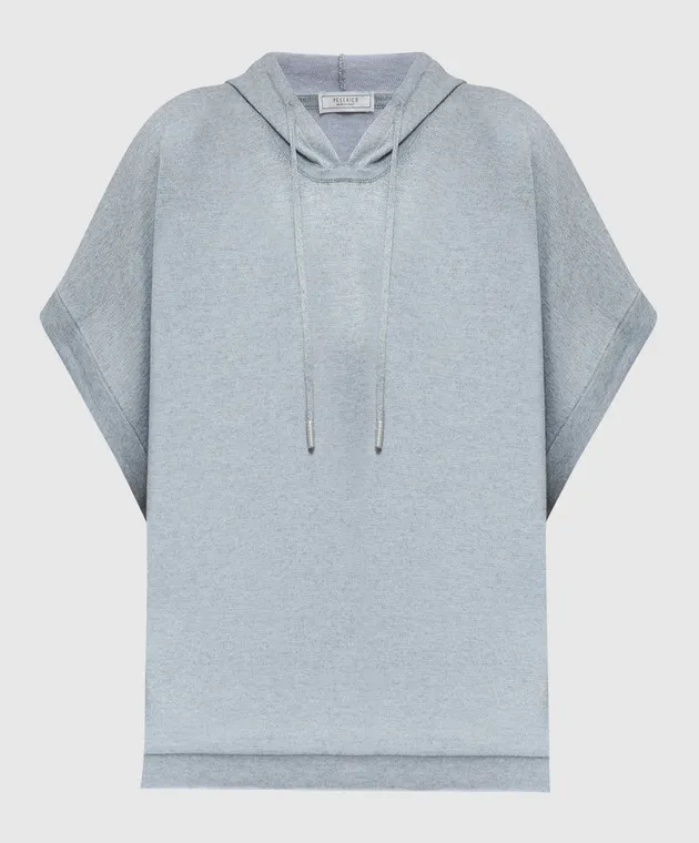 Peserico Gray hooded top