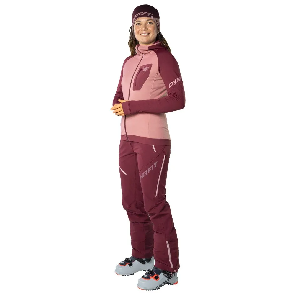 Polar Dynafit Radical Polartec Hooded Jkt W Burgundy