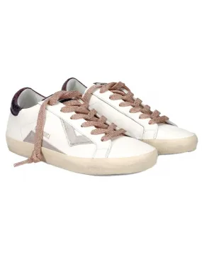 QUATTROB12 - SUPRIME DB254 BIANCO/VIOLA - Sneakers woman leather