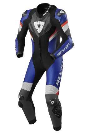 Rev'it! Mono de Cuero Piece Suit Hyperspeed 2 Negro-Azul 