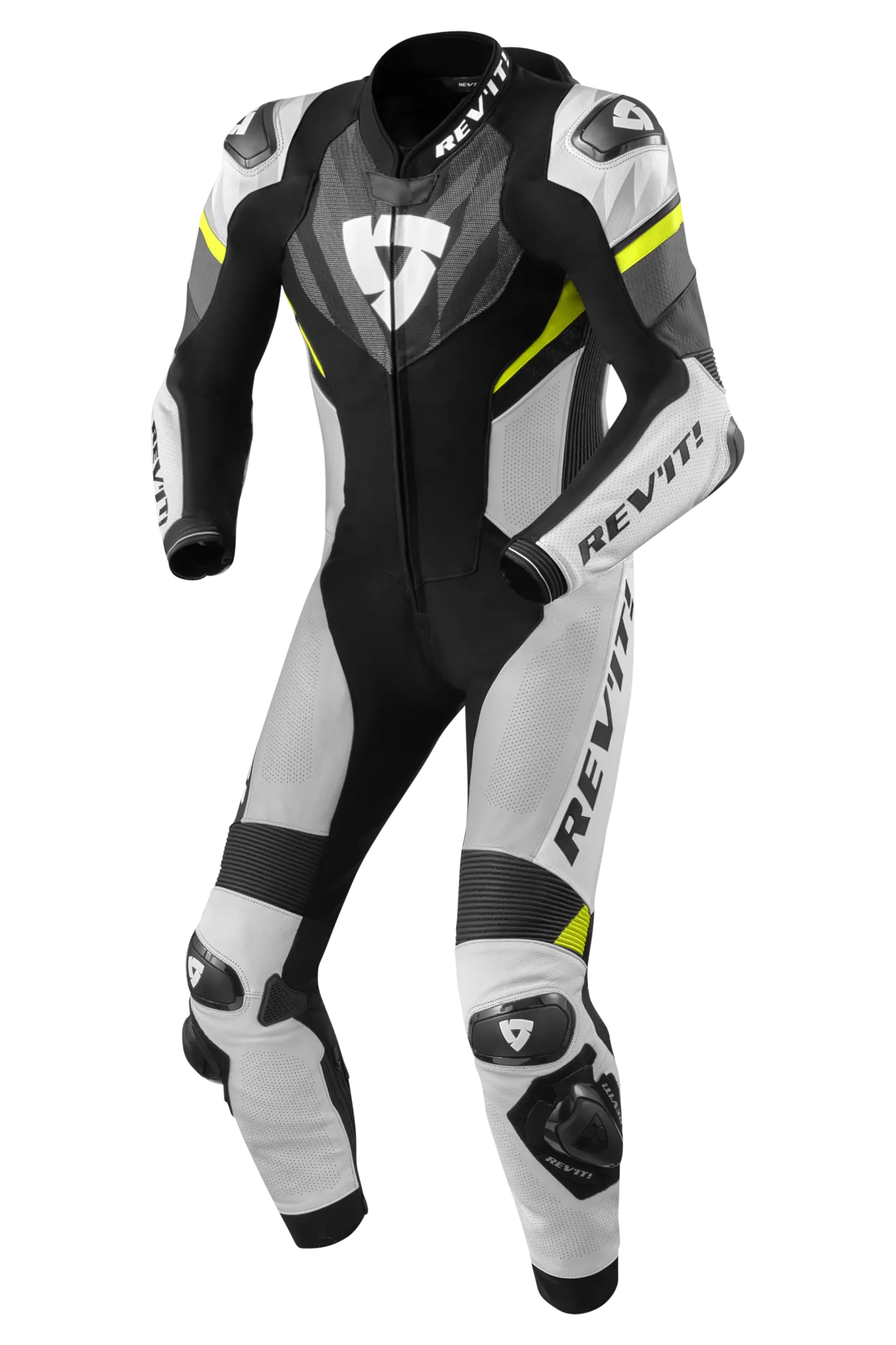 Rev'it! Mono de Cuero Piece Suit Hyperspeed 2 Negro-Gris 