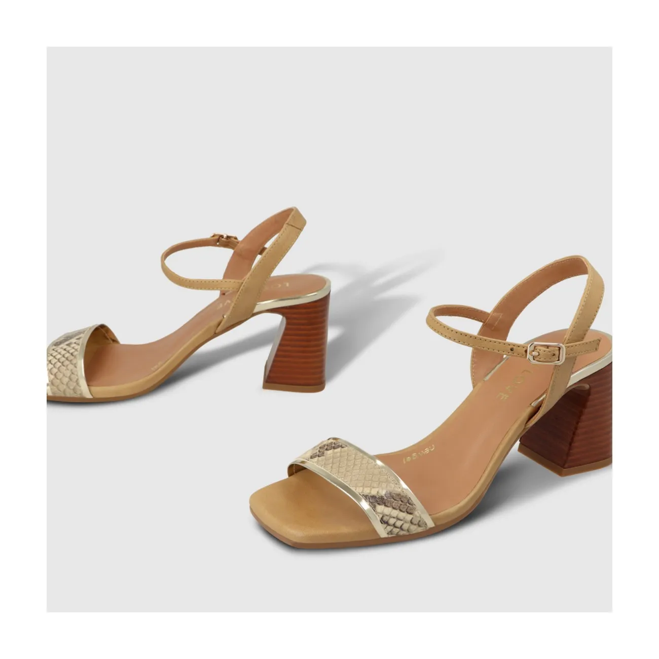 SANDALIAS BEIGE BOT4436-SR