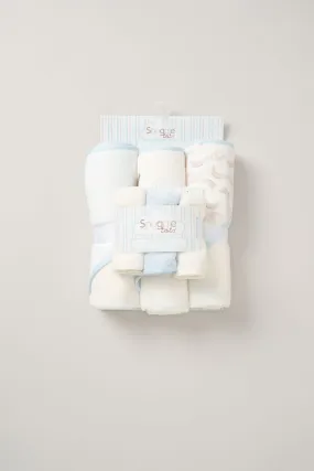 Snuggle Tots Hooded White Towels and Wash Cloths 3 Pack