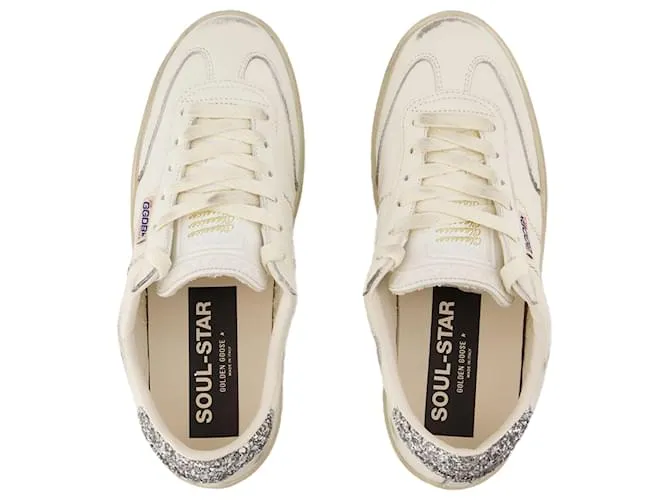 Soul Star Sneakers - Golden Goose Deluxe Brand - Cuero - Blanco/Plata 