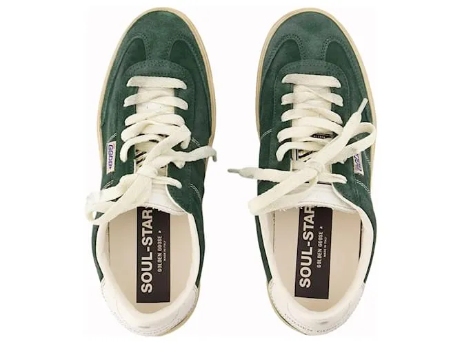 Soul Star Sneakers - Golden Goose Deluxe Brand - Cuero - Verde 