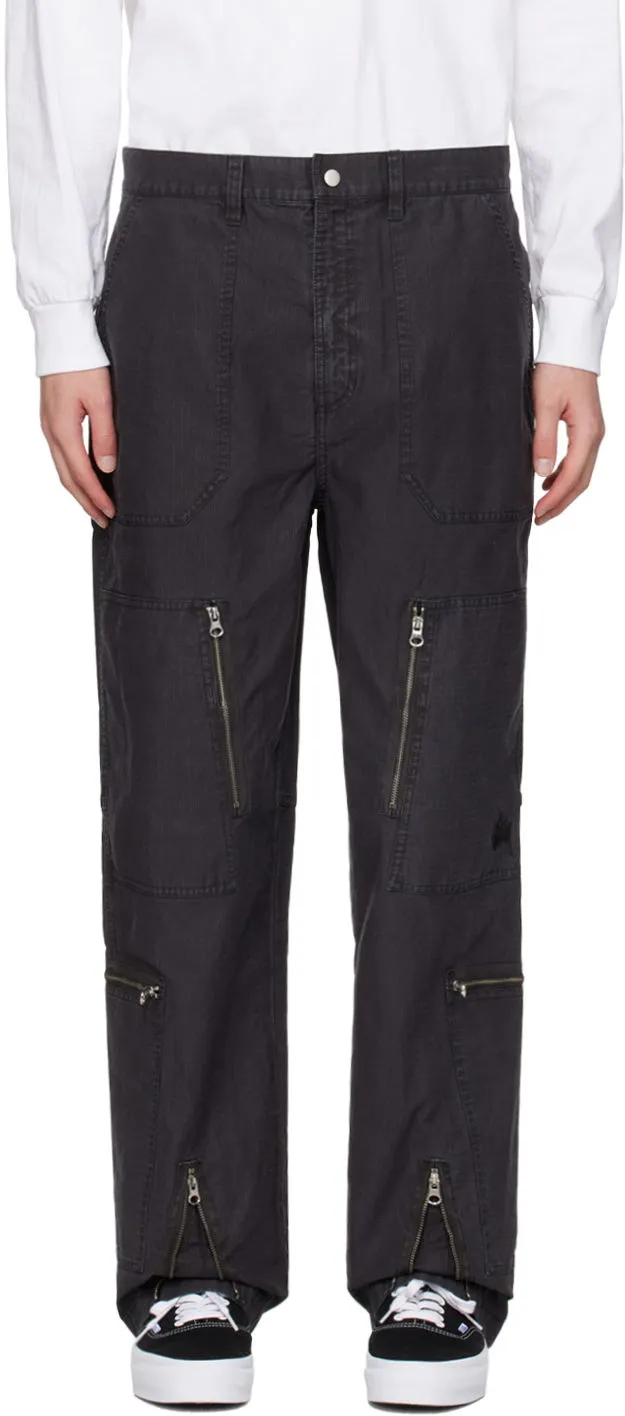 Stüssy Black Flight Trousers